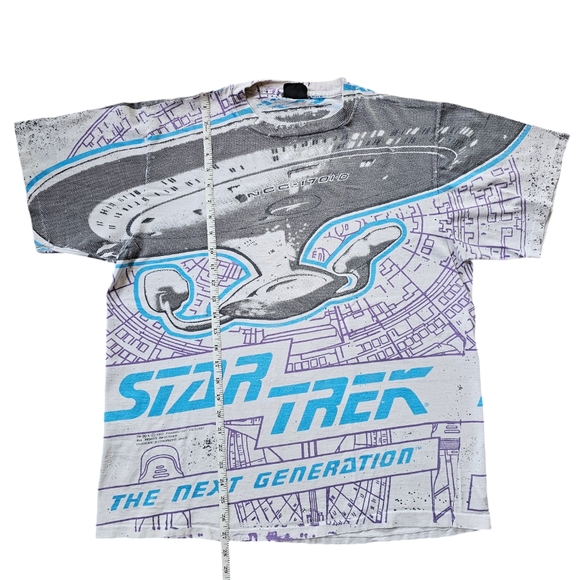 Vintage Star Trek 1990s T-shirt XL All Over Print - Picture 4 of 13